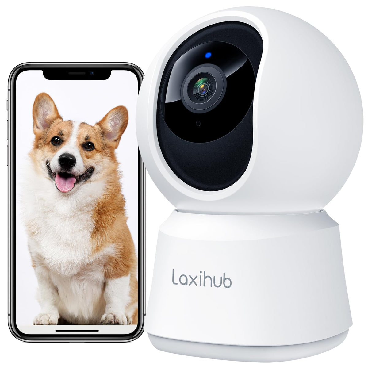 360° View 2K Pet Camera P2, 5G&2.4G Indoor Security Camera, Baby Monitor