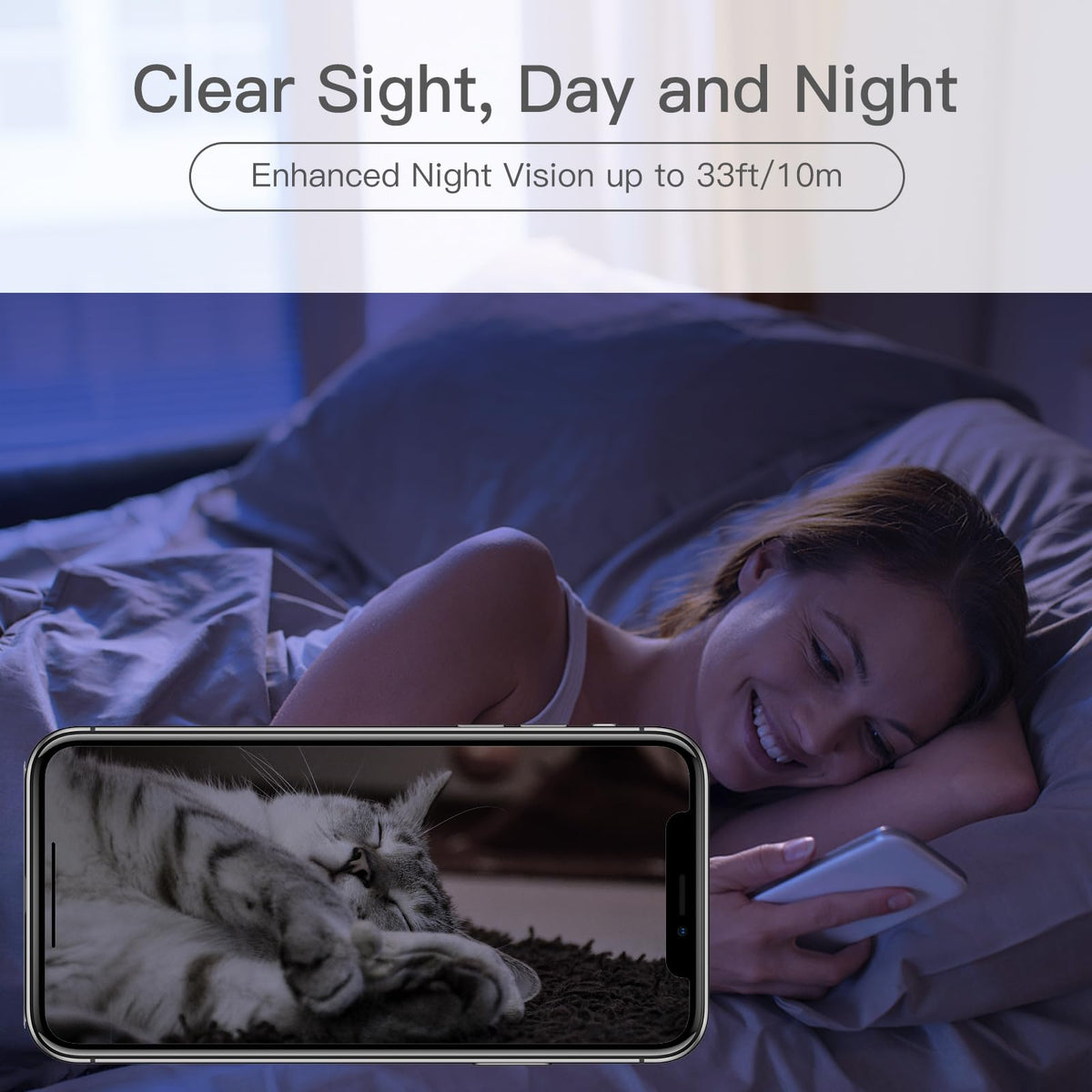 360° View 2K Pet Camera P2, 5G&2.4G Indoor Security Camera, Baby Monitor